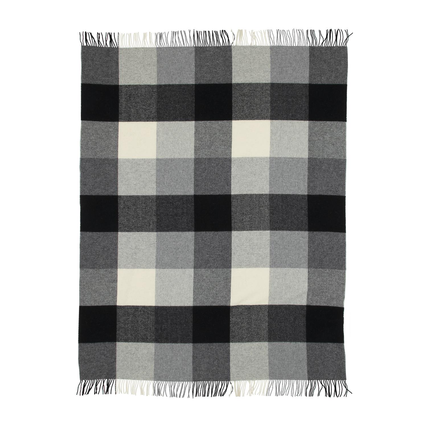Yorkshire Plaid Wool Blanket L 2