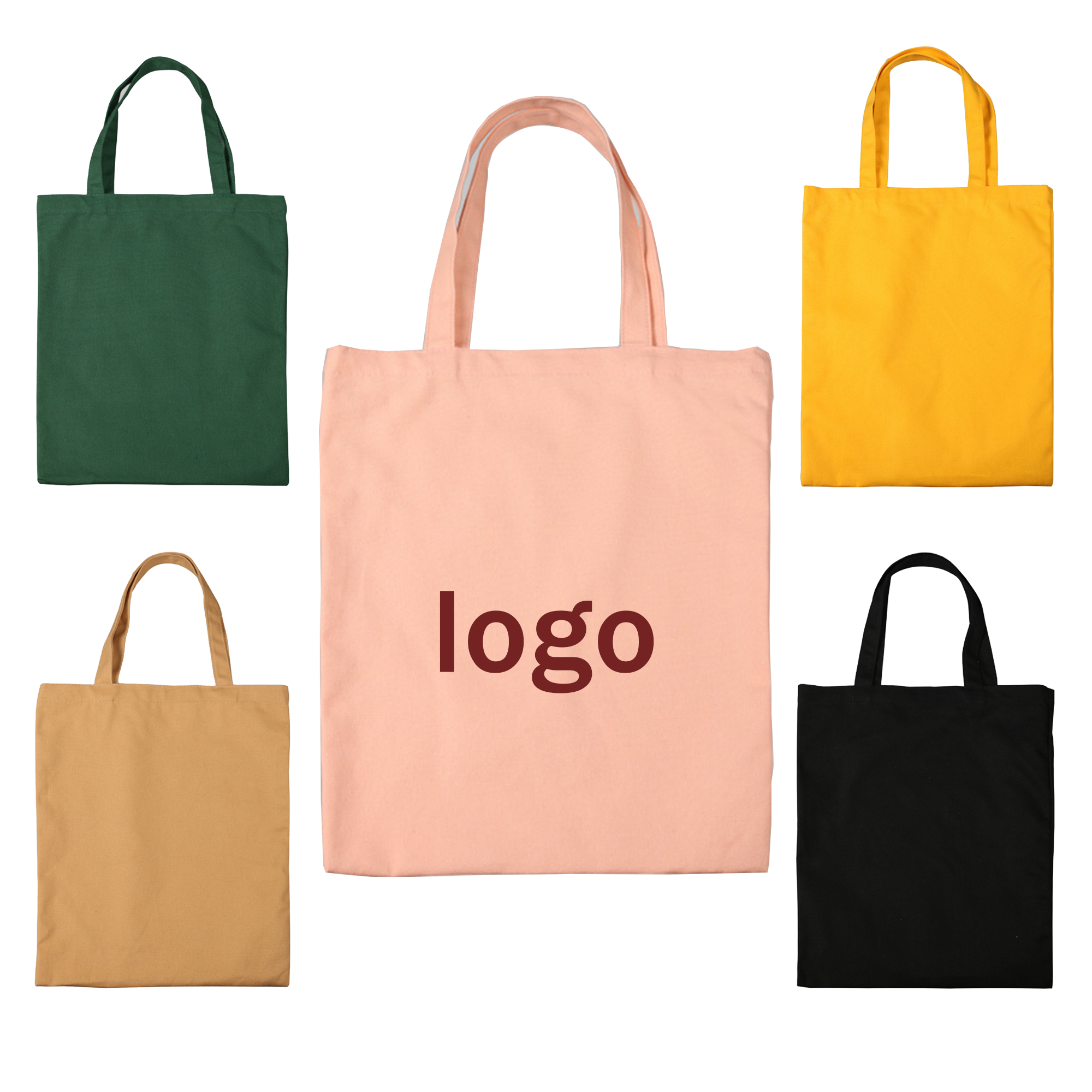 Storage Handheld Canvas Tote Bag, custom tote bag with logo imprint 2