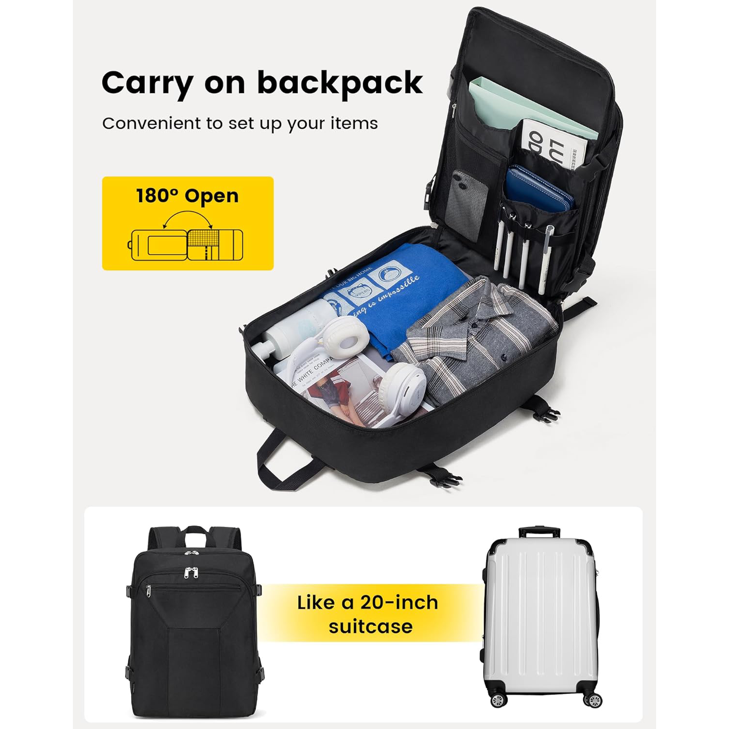 Oxford Casual Travel Backpack With Shoe Compartment 5