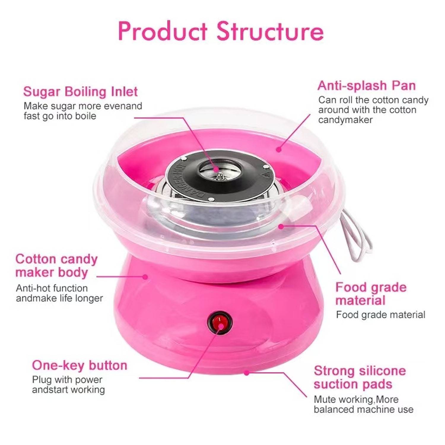 Mini Children's Household Cotton Candy Machine 3