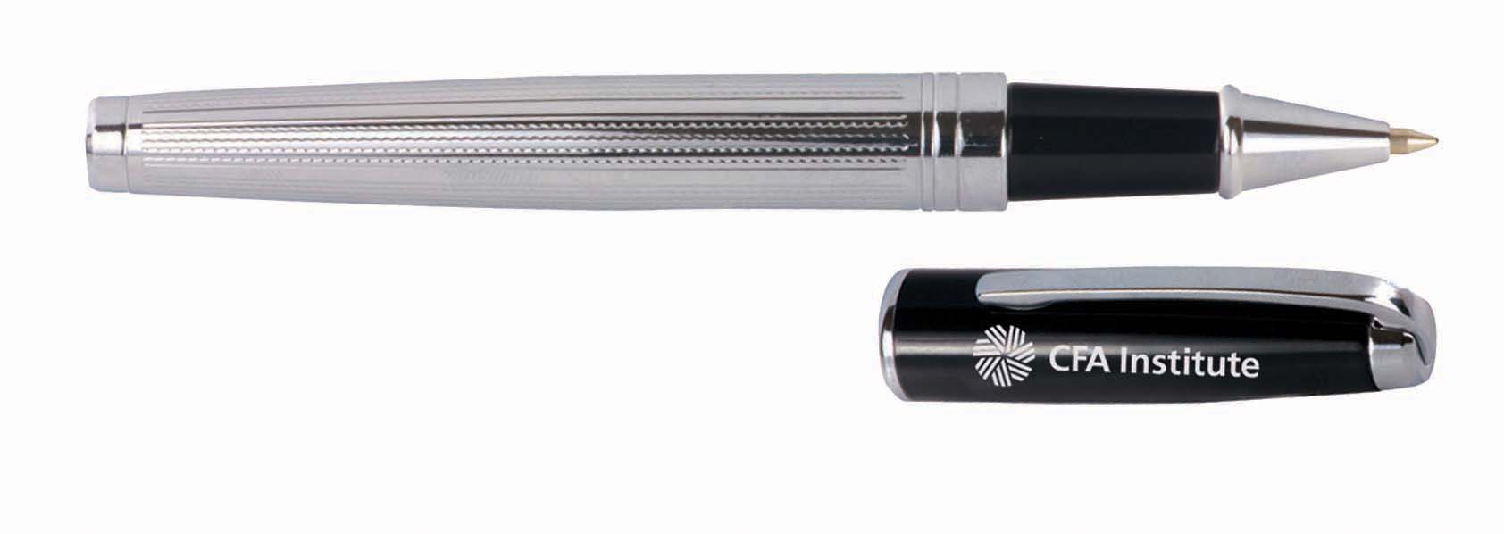 Ilegant Black and Chrome RollerBall Pen