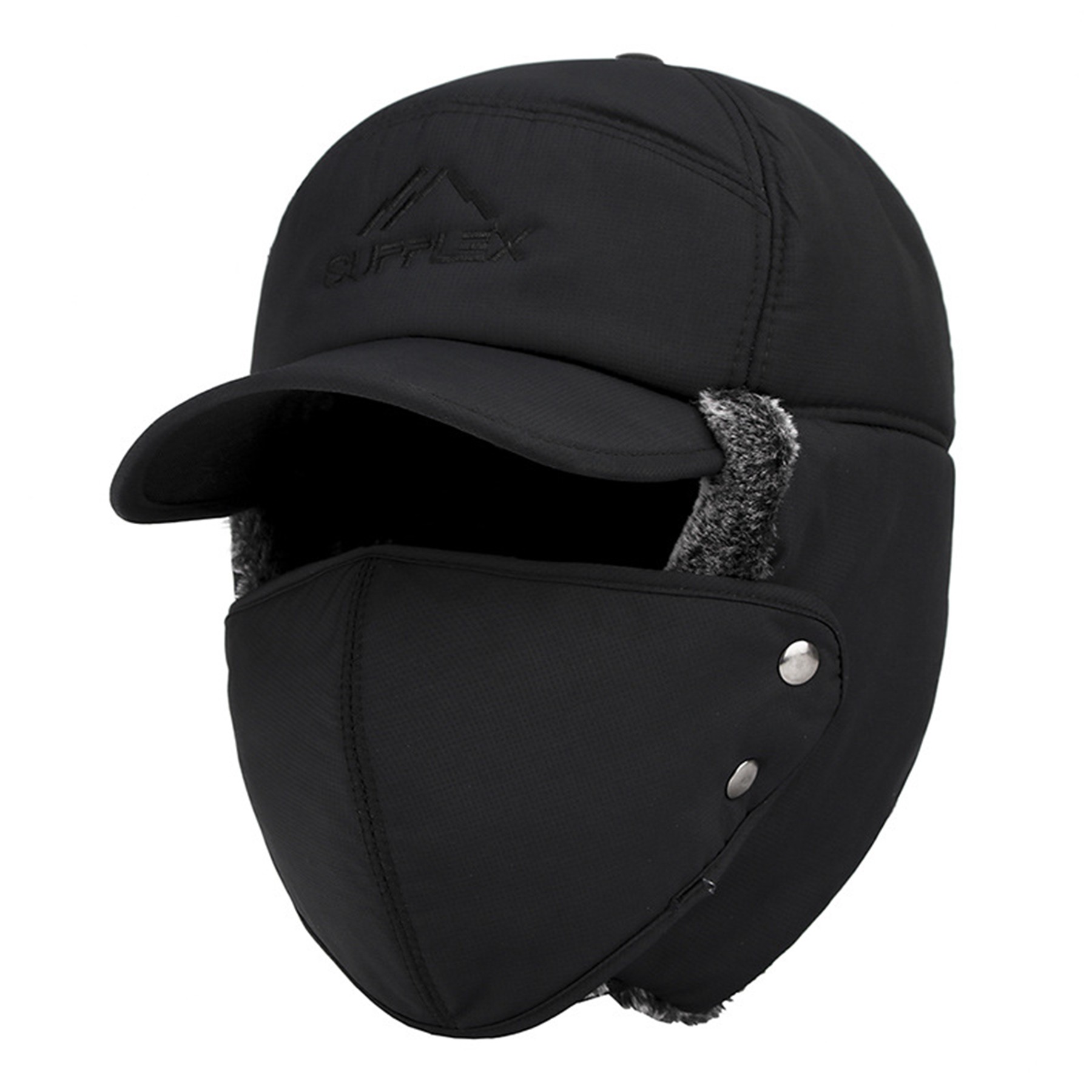 Baseball Cap with Earlaps and Face Mask 3