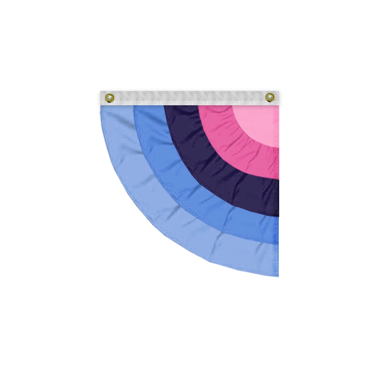 3'x3' Omnisexual Pleated Half Fan- Left Side 2