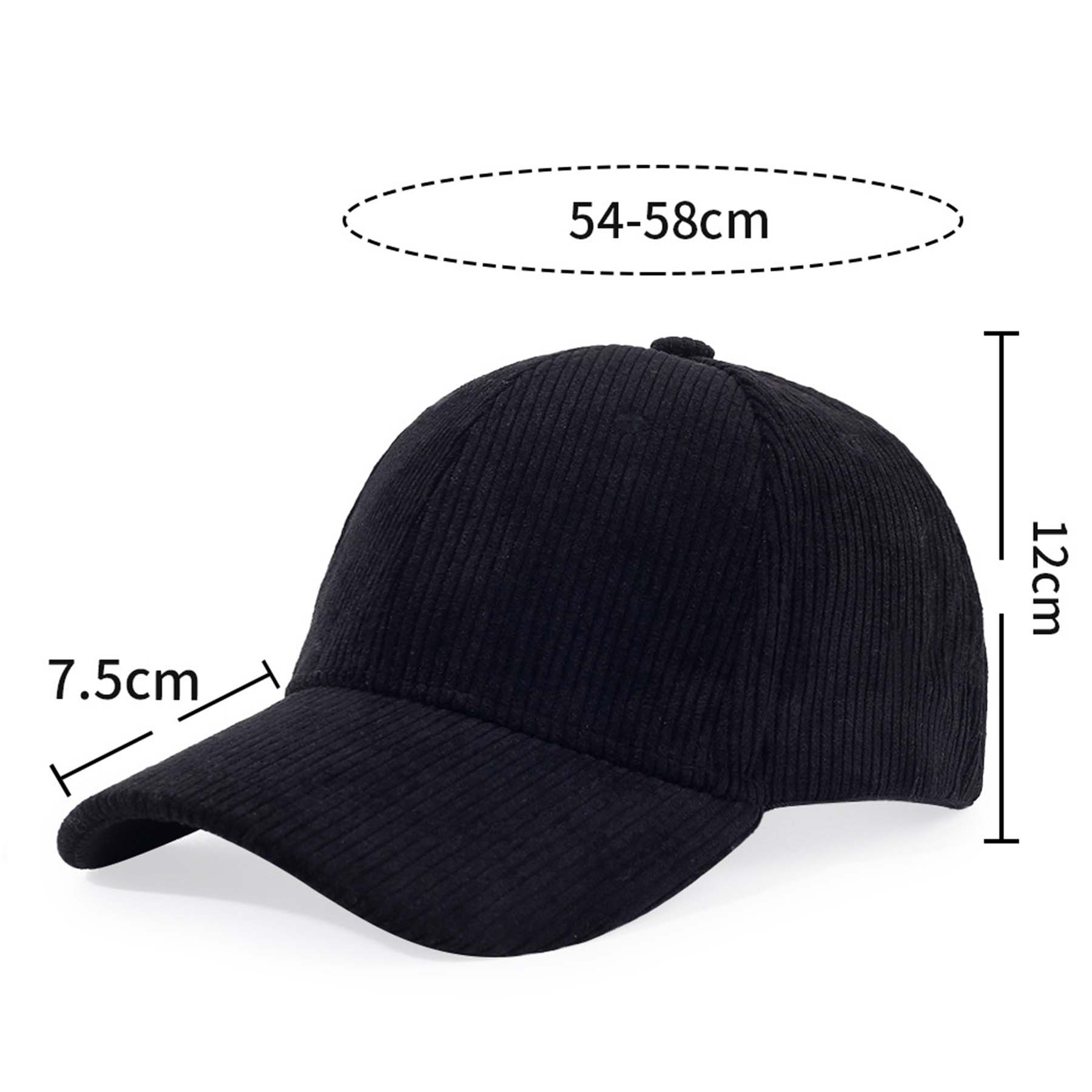 Corduroy Casual Everyday Baseball Cap 2