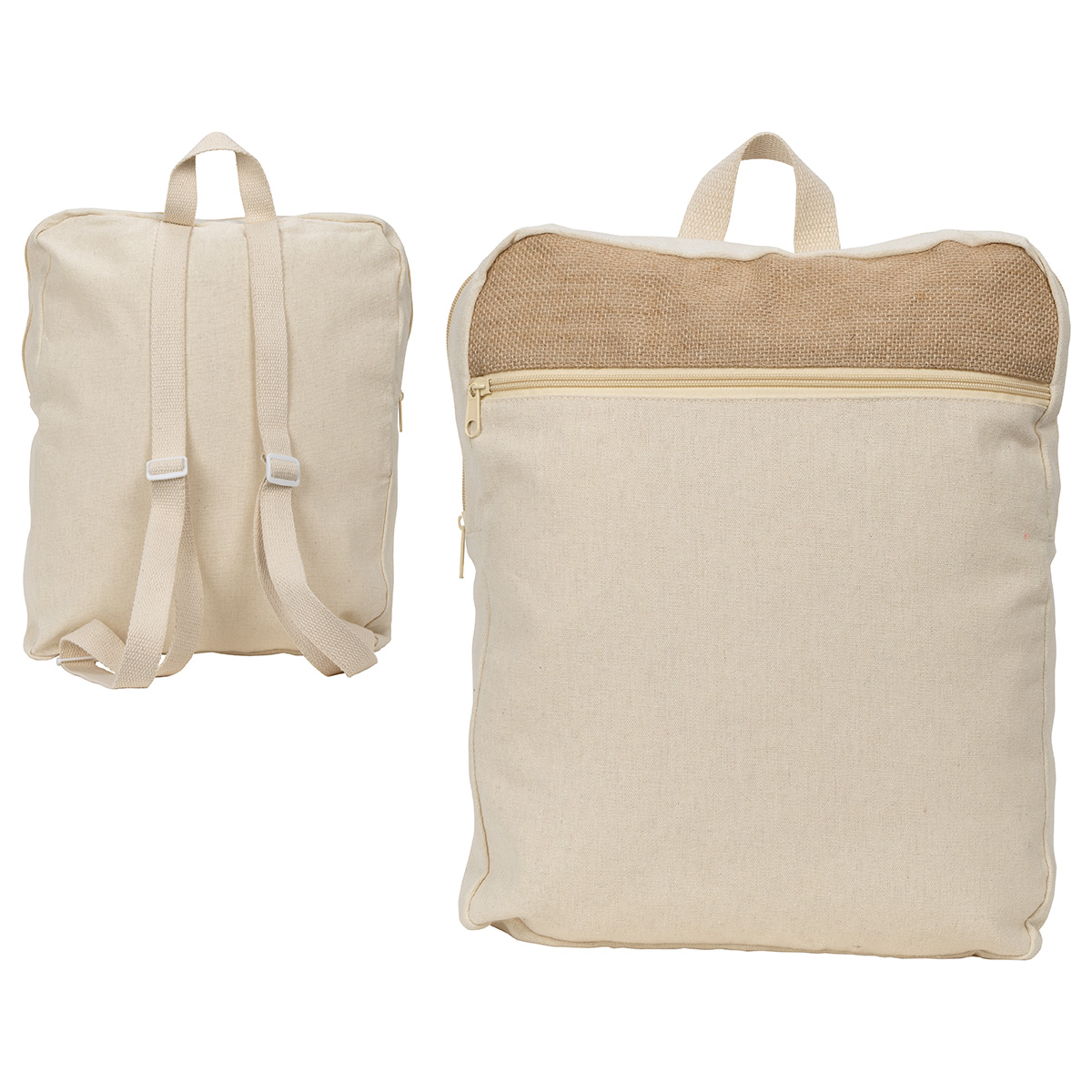 Savanna Jute & Recycled Cotton Backpack 7