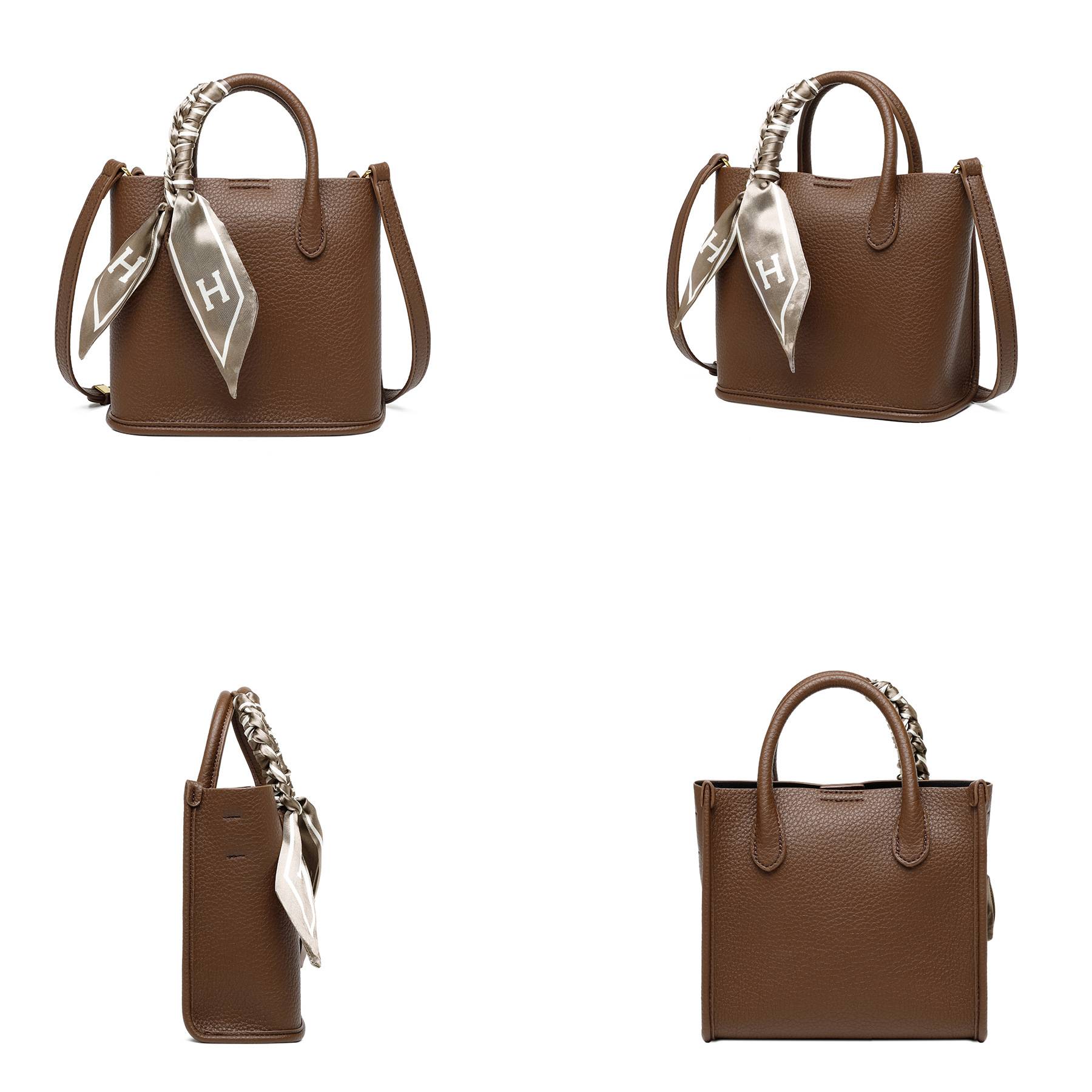 Pu Waterproof Tote Briefcase Satchel Handbag Cross-body Bag 2