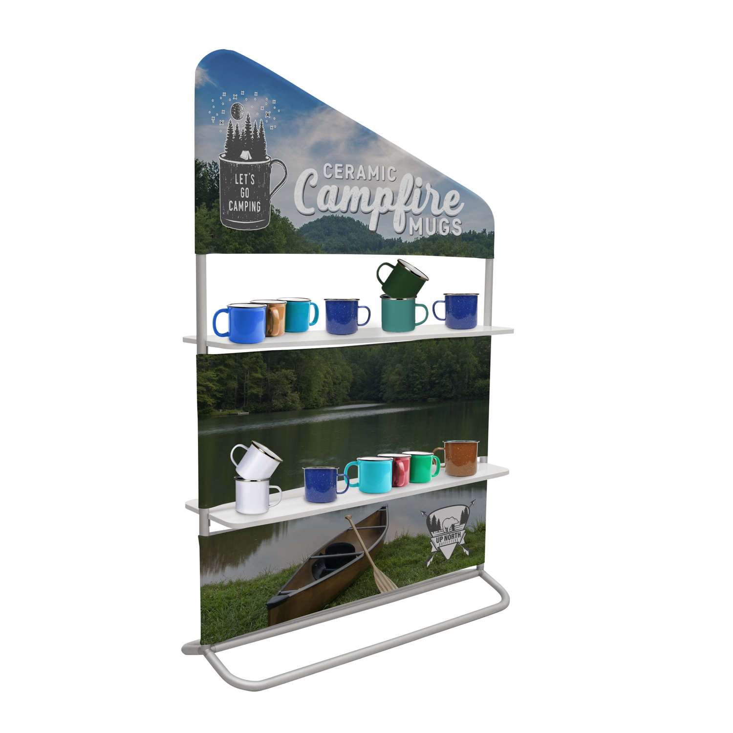 4' x 71" EuroFit Evolution Two-Shelf Incline Wall Kit