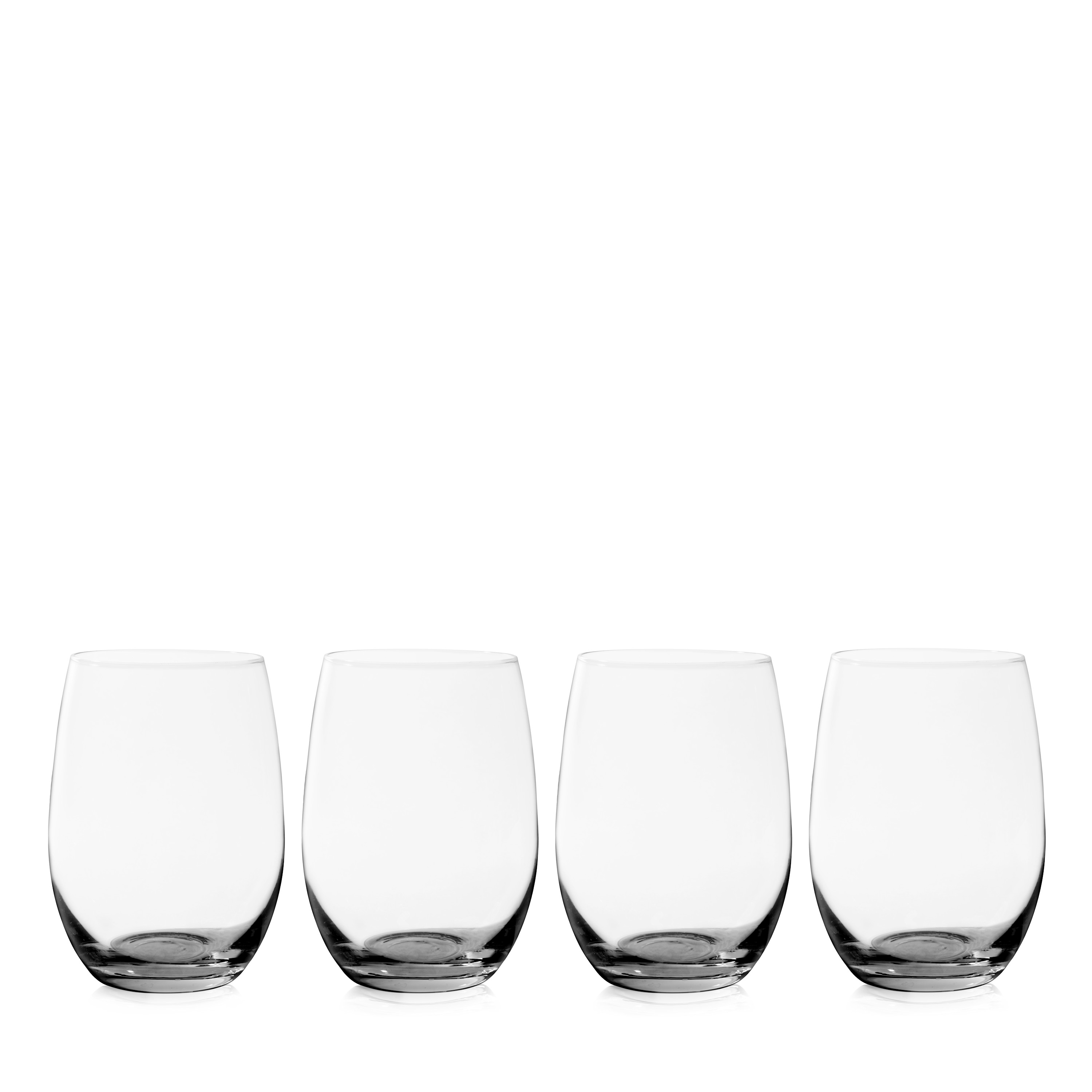 True® Vino Stemless White Wine Glass, set of 4 4