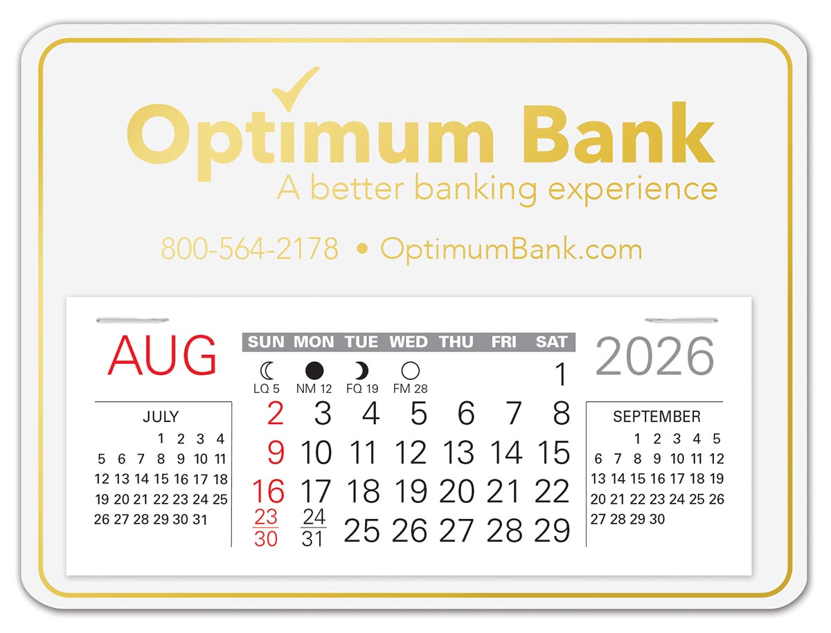 Rectangle Easy Stick™ Calendar 2