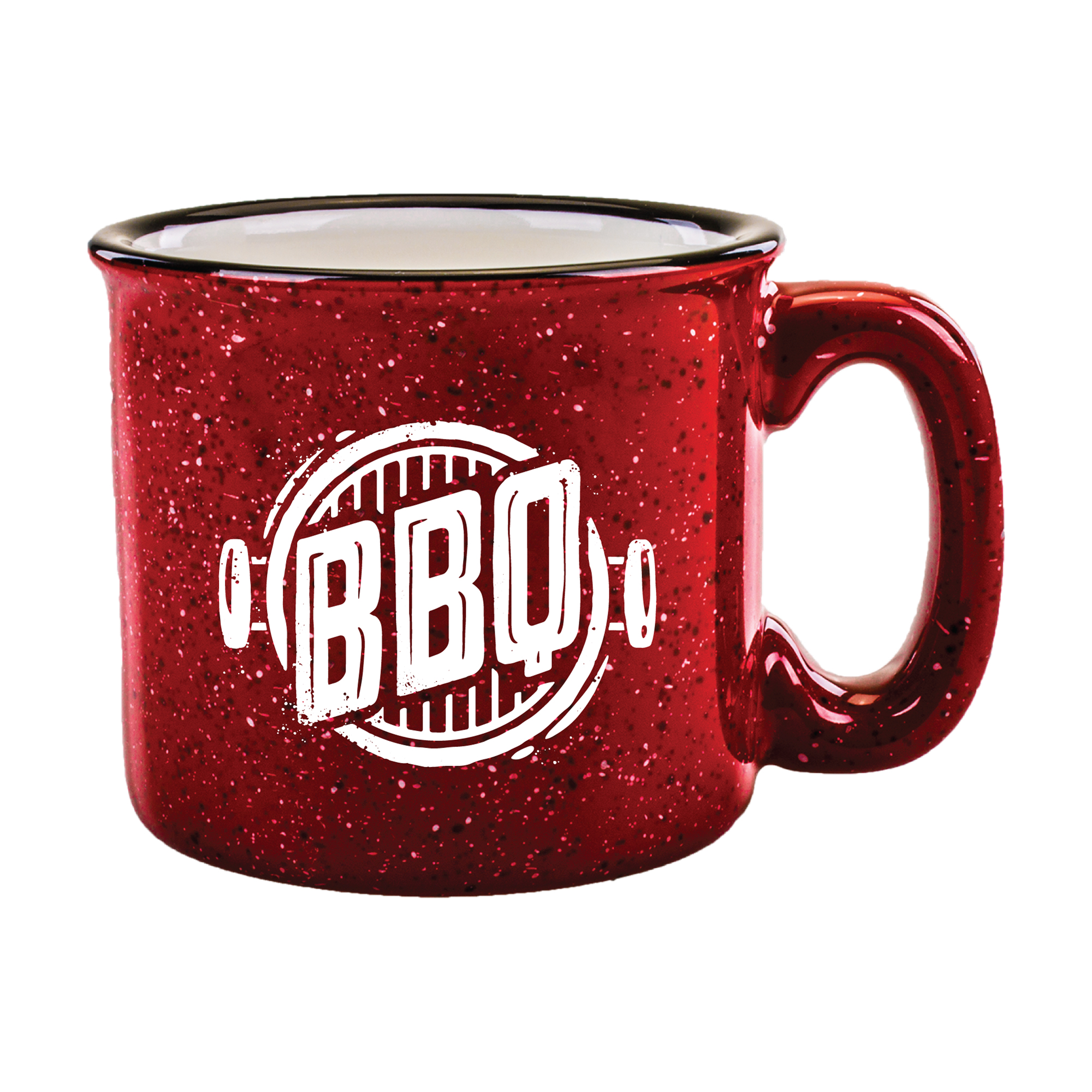 15 oz Red Out White In Campfire Mug