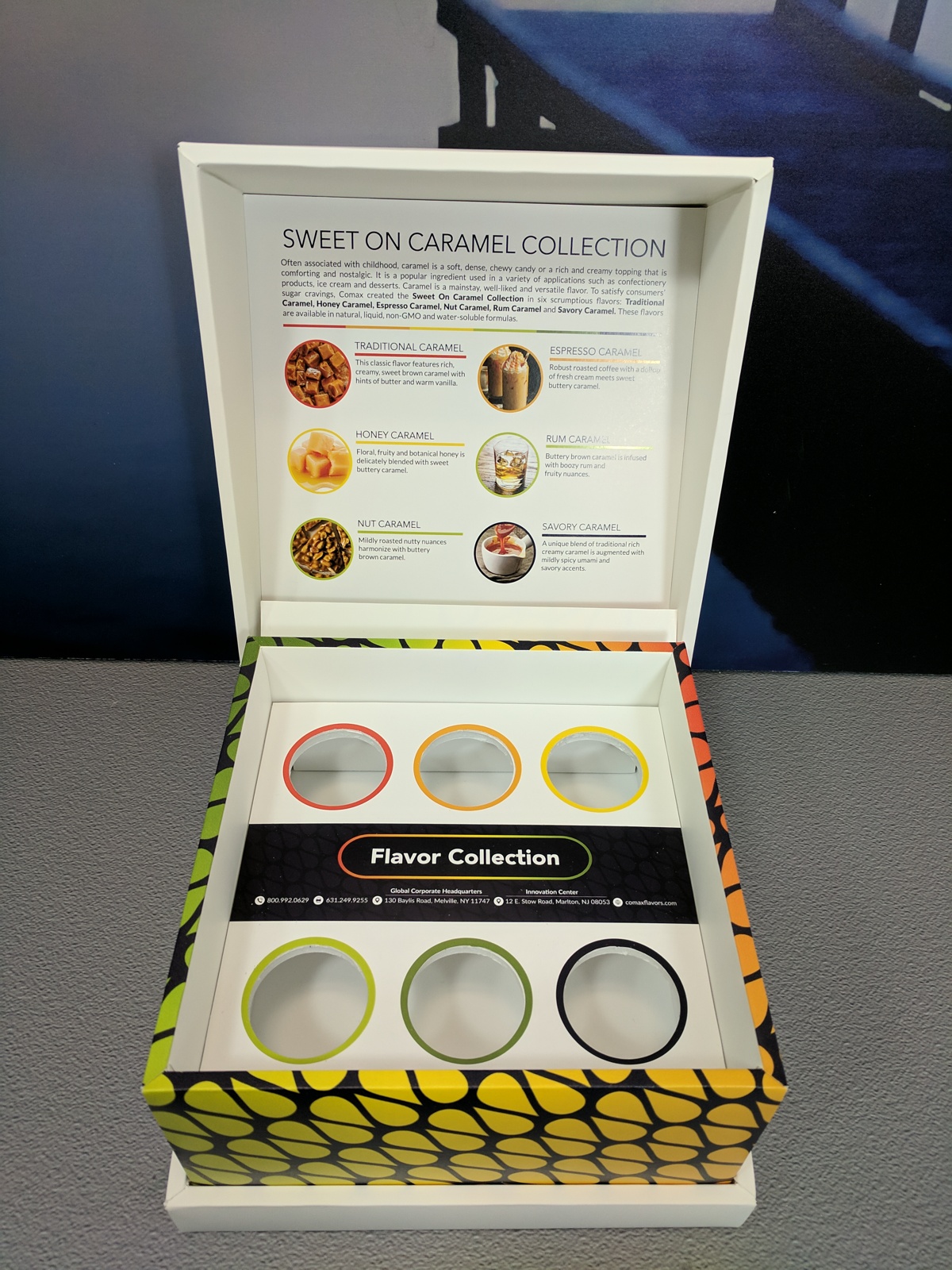 Custom Printed Full Color Hinged Soft Touch Luxury Gift Box - 4x4x2 2