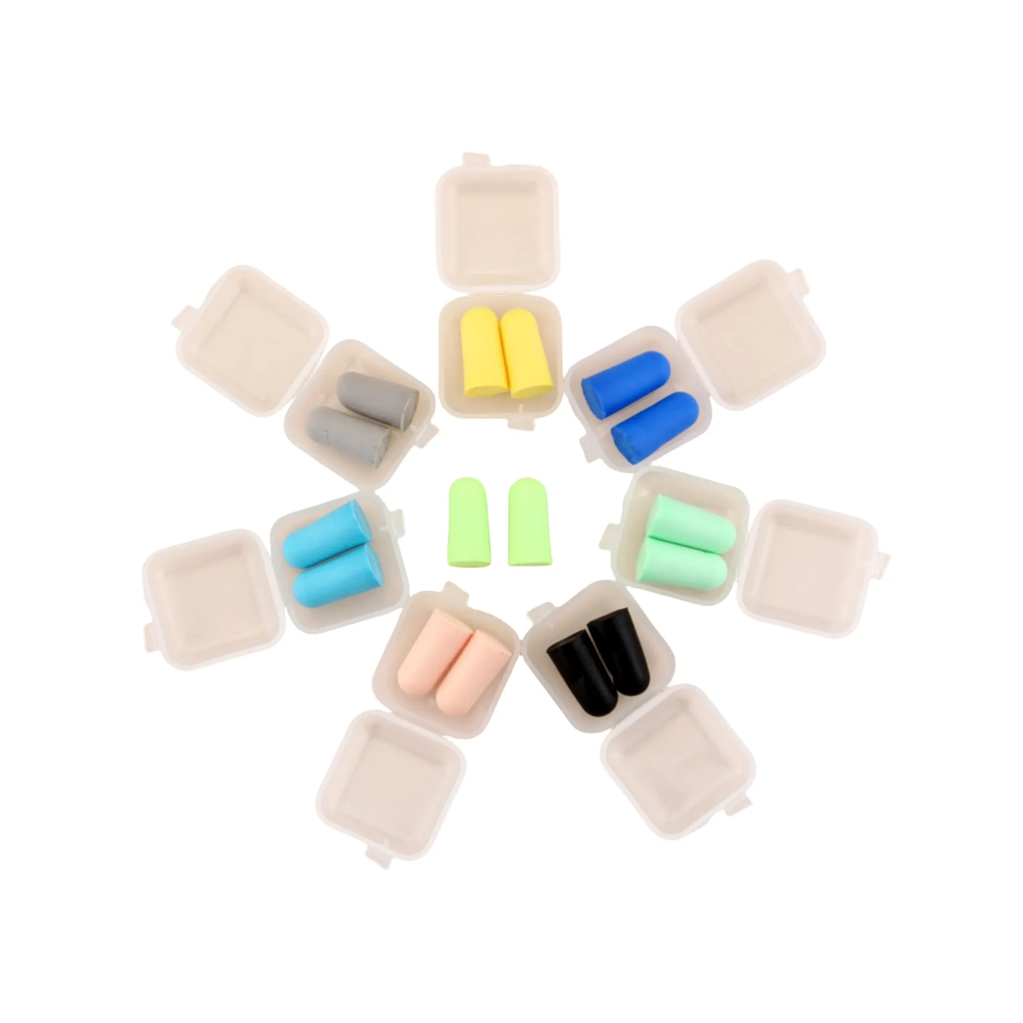 Custom Soft Foam Hearing Protection Earplugs with Case 4