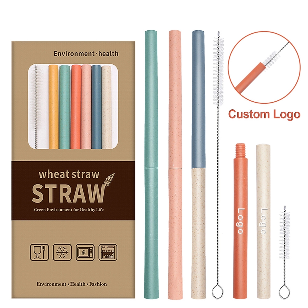 Reusable Detachable Wheat Straws 3