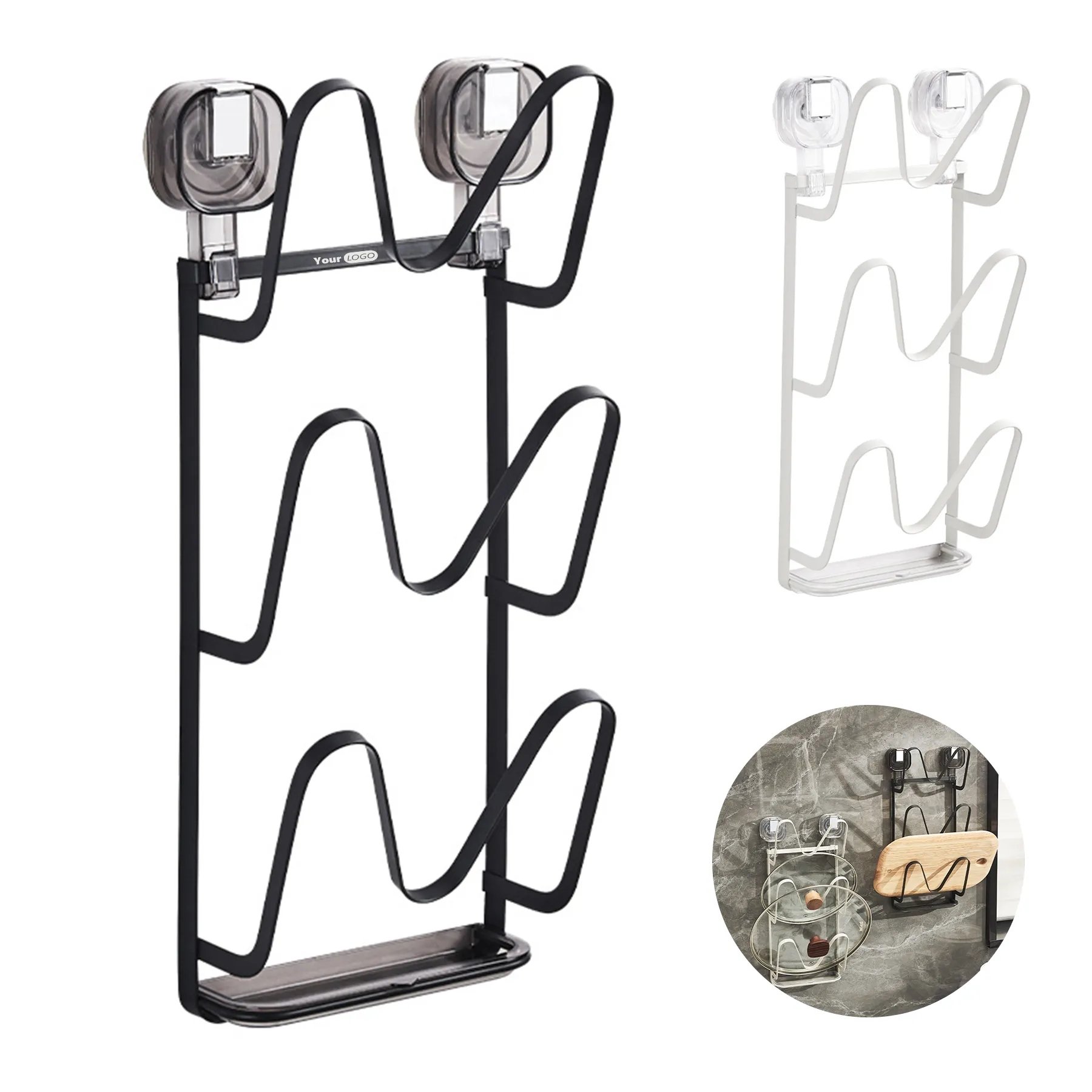 Iron Suction Cup Pot Cover Frame 3