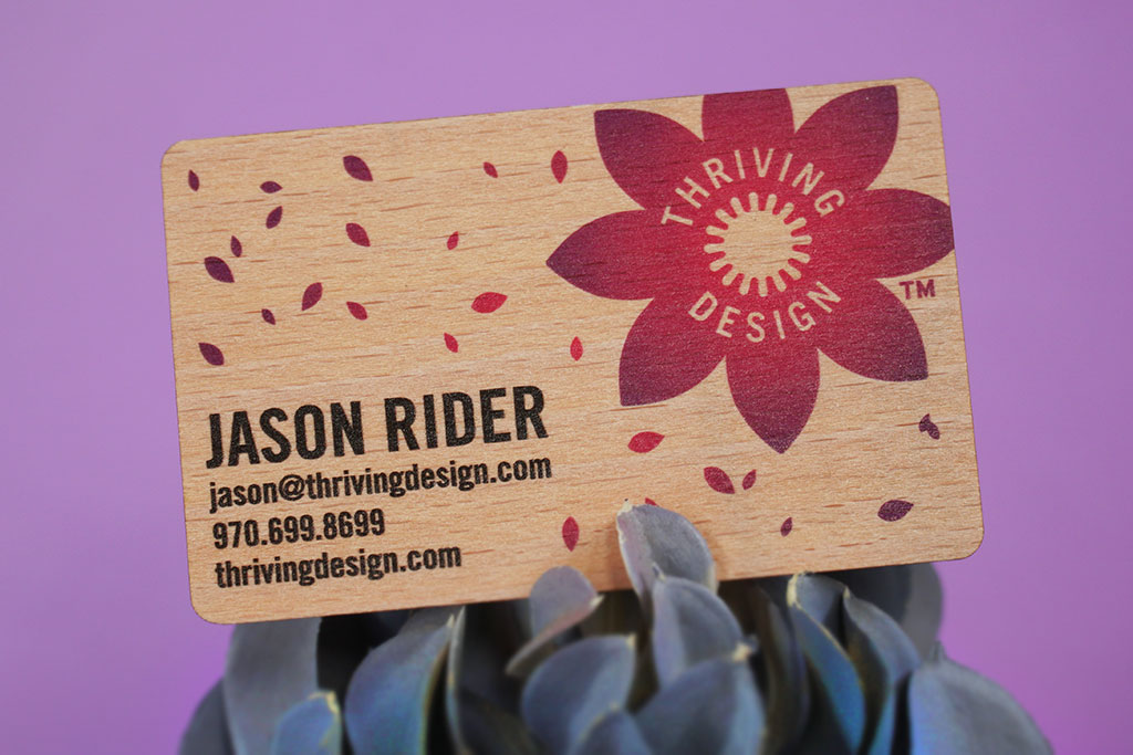 Beech Wood Business Cards 2