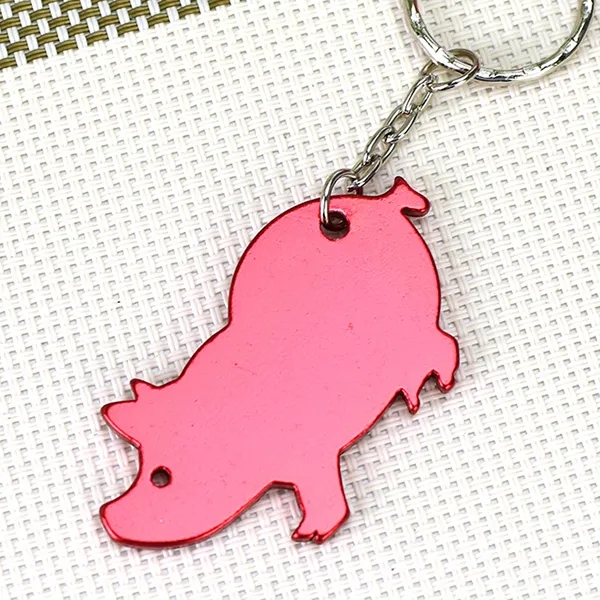 Custom Pig Shape Bottle Opener Keychains 4