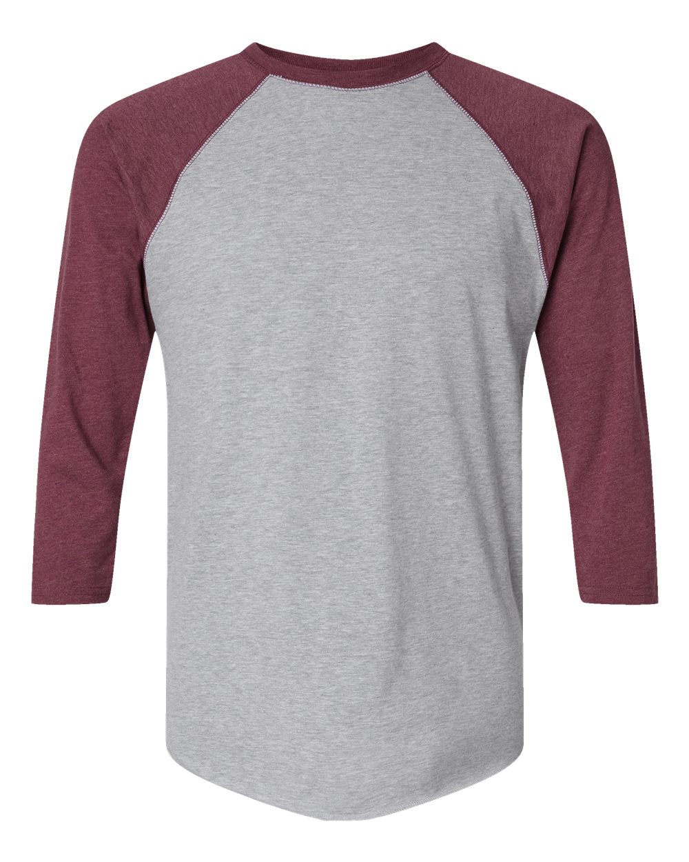 Unisex Baseball Fine Jersey Three-Quarter Sleeve Tee - 6930 52