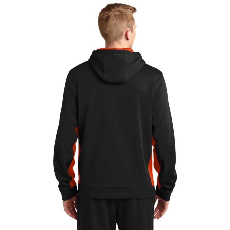 Sport-Tek Sport-Wick Fleece Colorblock Hooded Pullover. 24