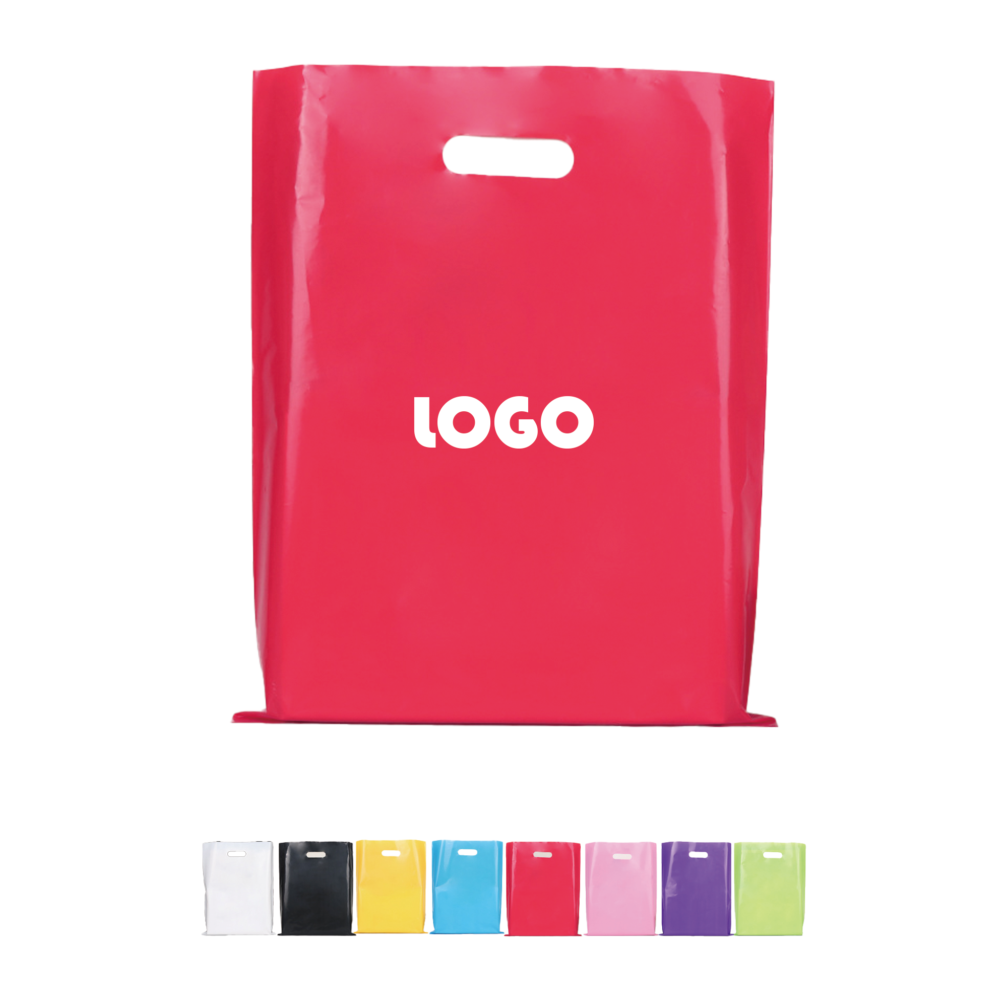 Die Cut Fold-Over Reinforced Plastic Bag 3