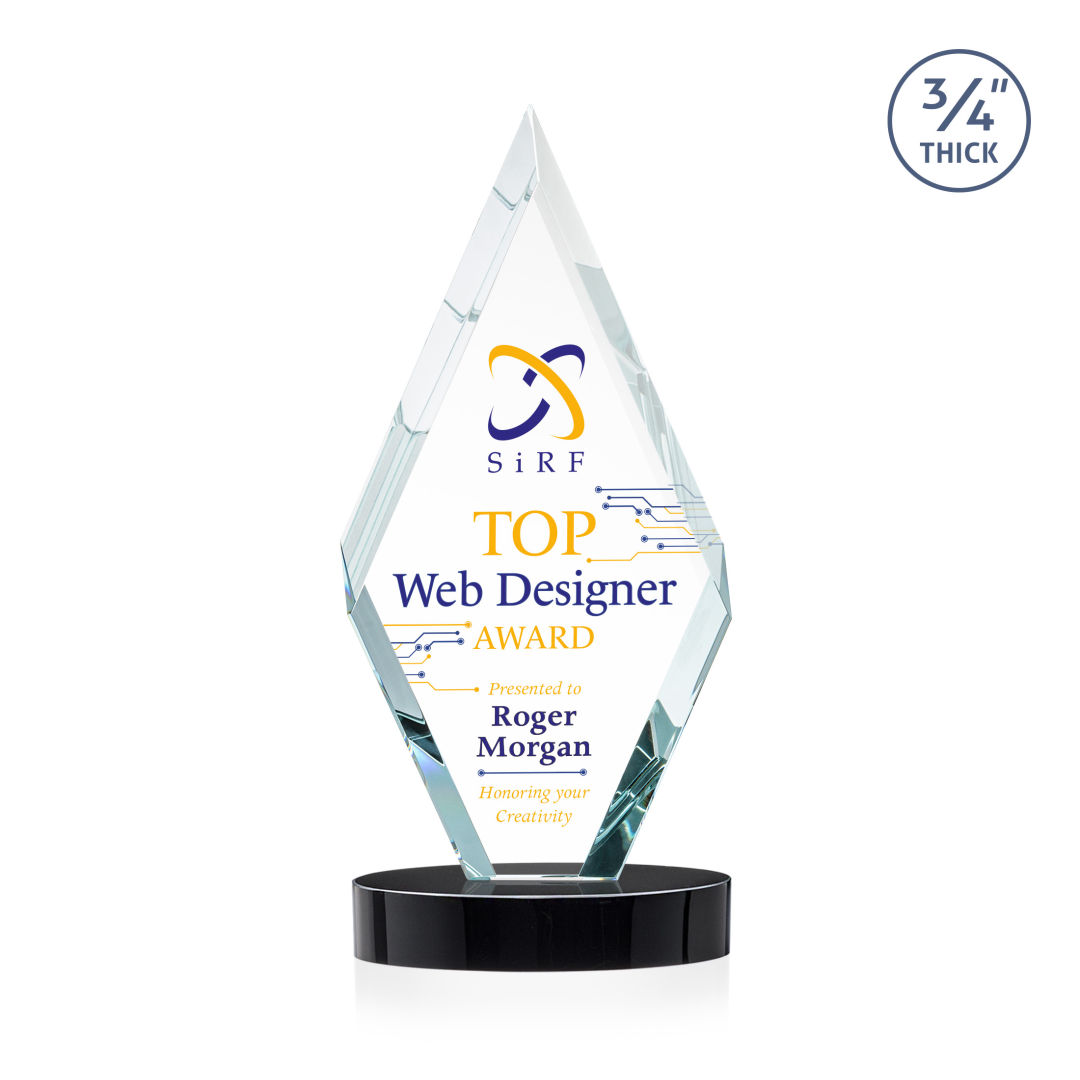 Richmond VividPrint™ Award on Alberton Base - Black 5
