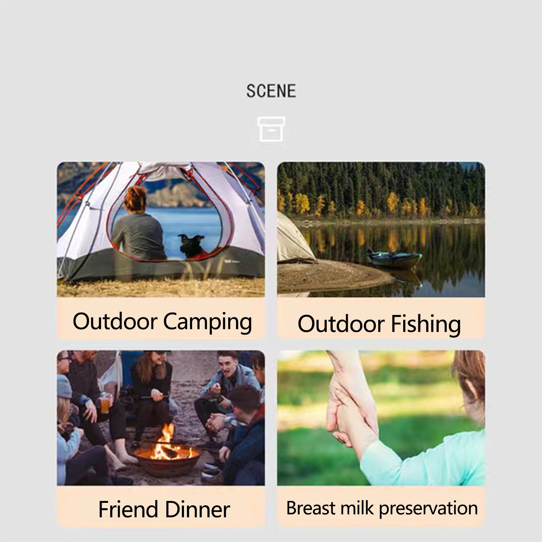 Multifunctional picnic insulation box with wheels 5