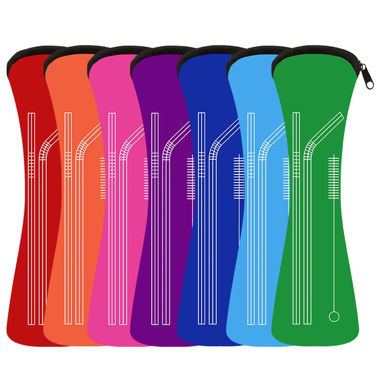 Stainless Steel Straws,Reusable with Cleaning Brush 10