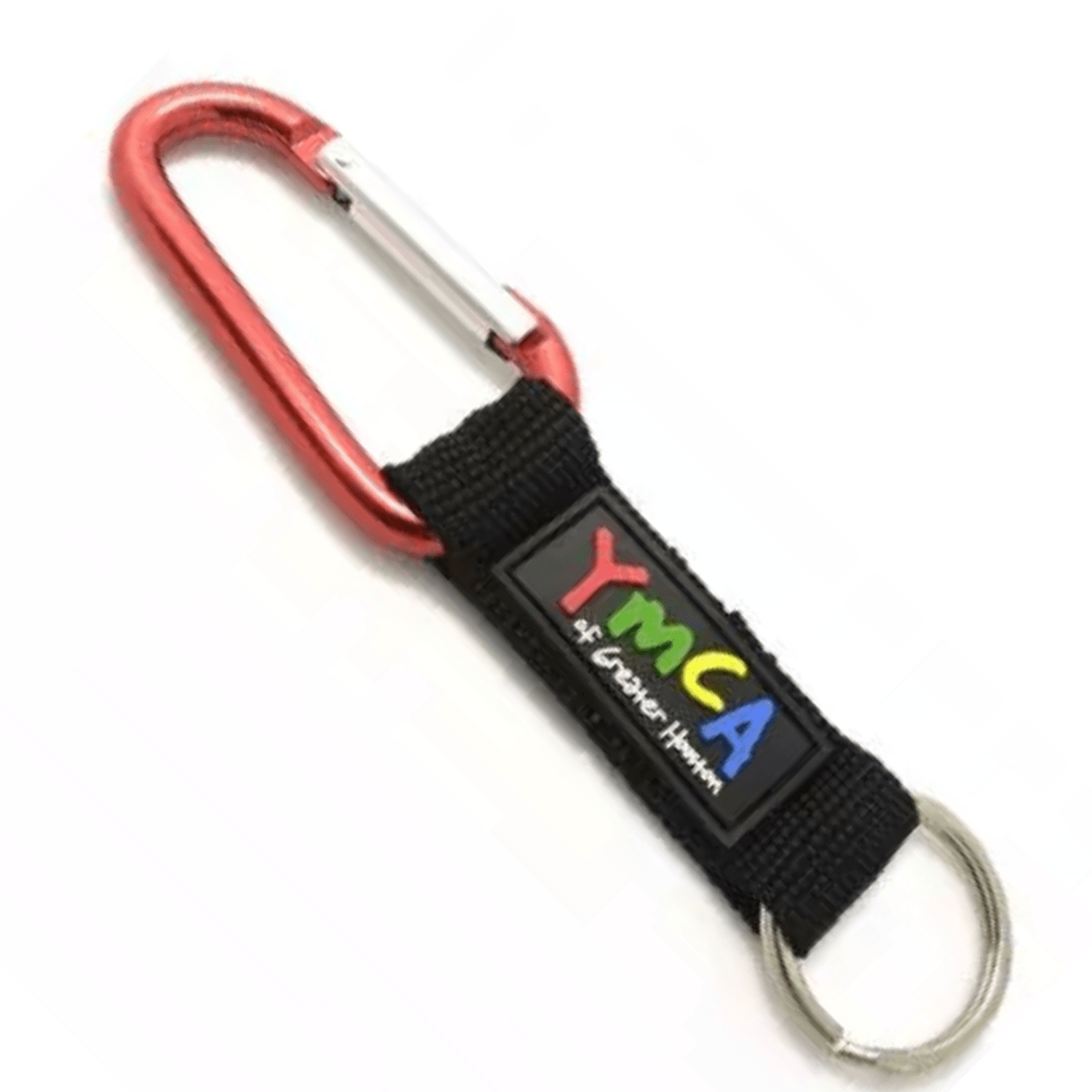 3/4" Polyester PVC Carabiner Keychain Pocket Lanyards w/ Keyring 1