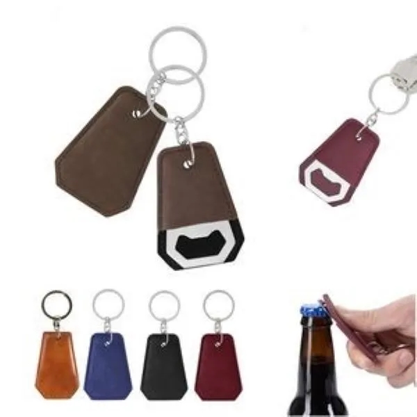 PU Bottle Opener with Key Chain 1