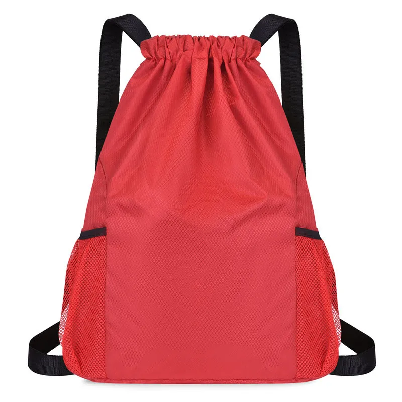 Wide Shoulder Strap String Backpacks 9