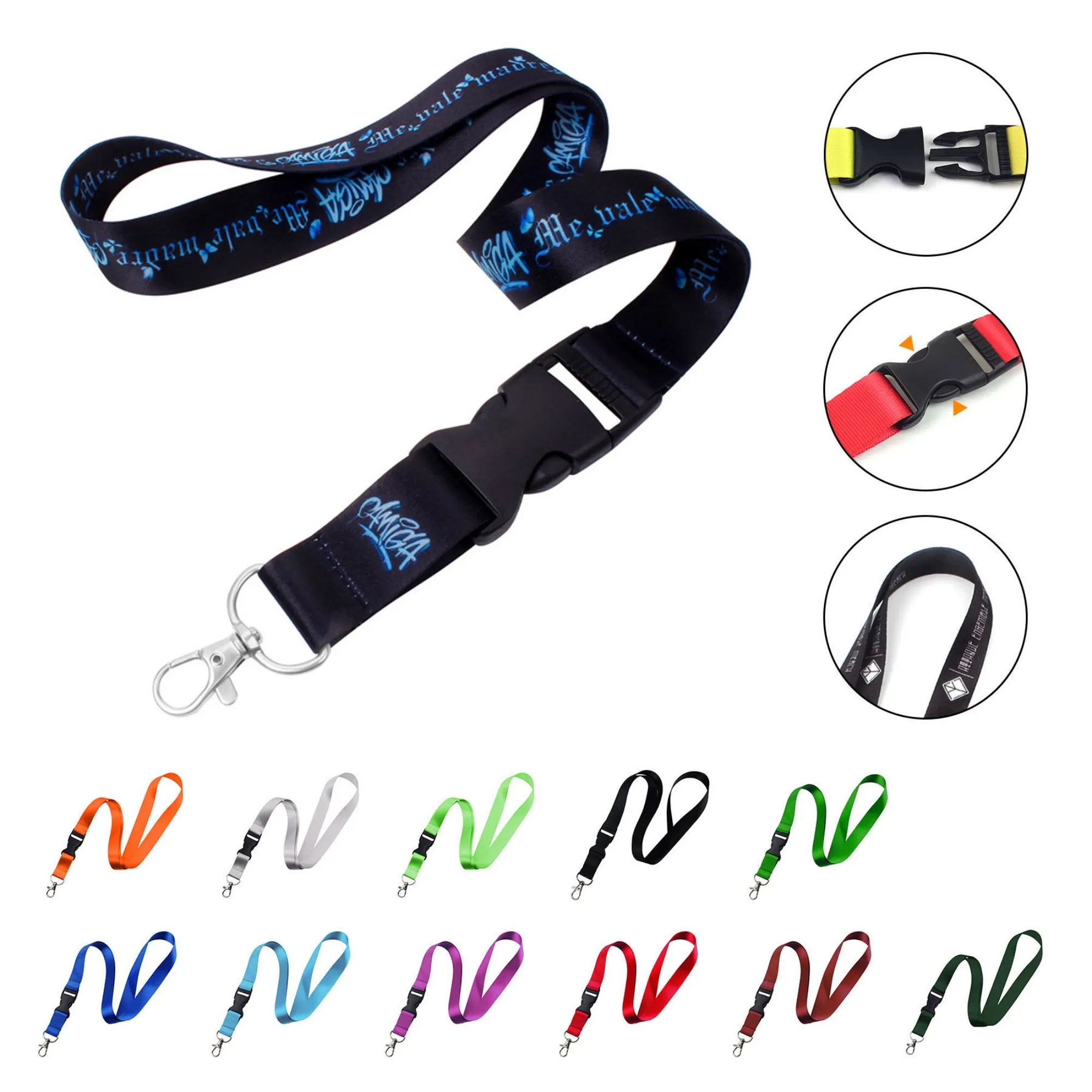 Lanyard Keychain With Detachable Buckle 13