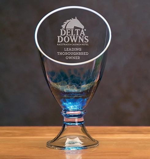 Galaxy Trophy Vase - Blue 4