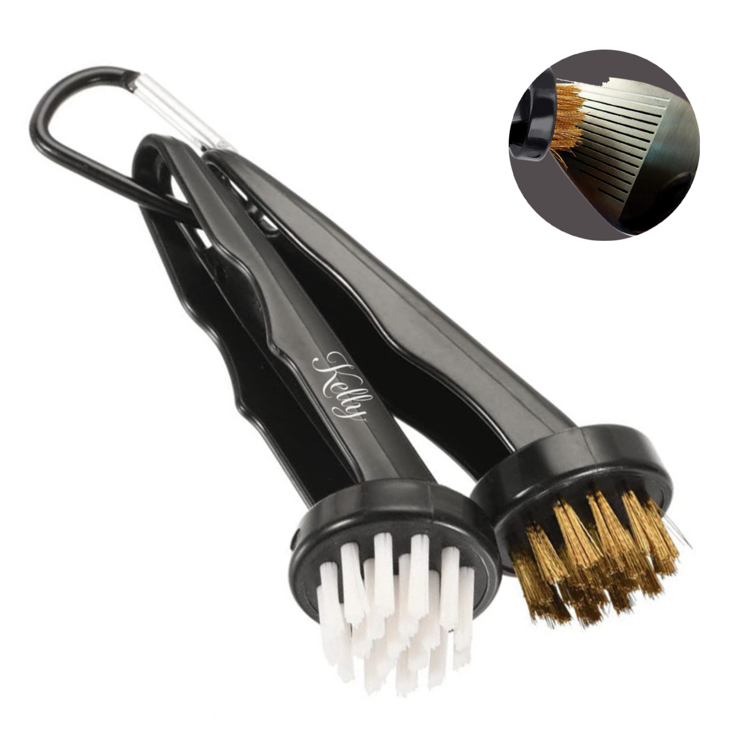 Golf Club Cleaning Brush w/ Carabiner 4