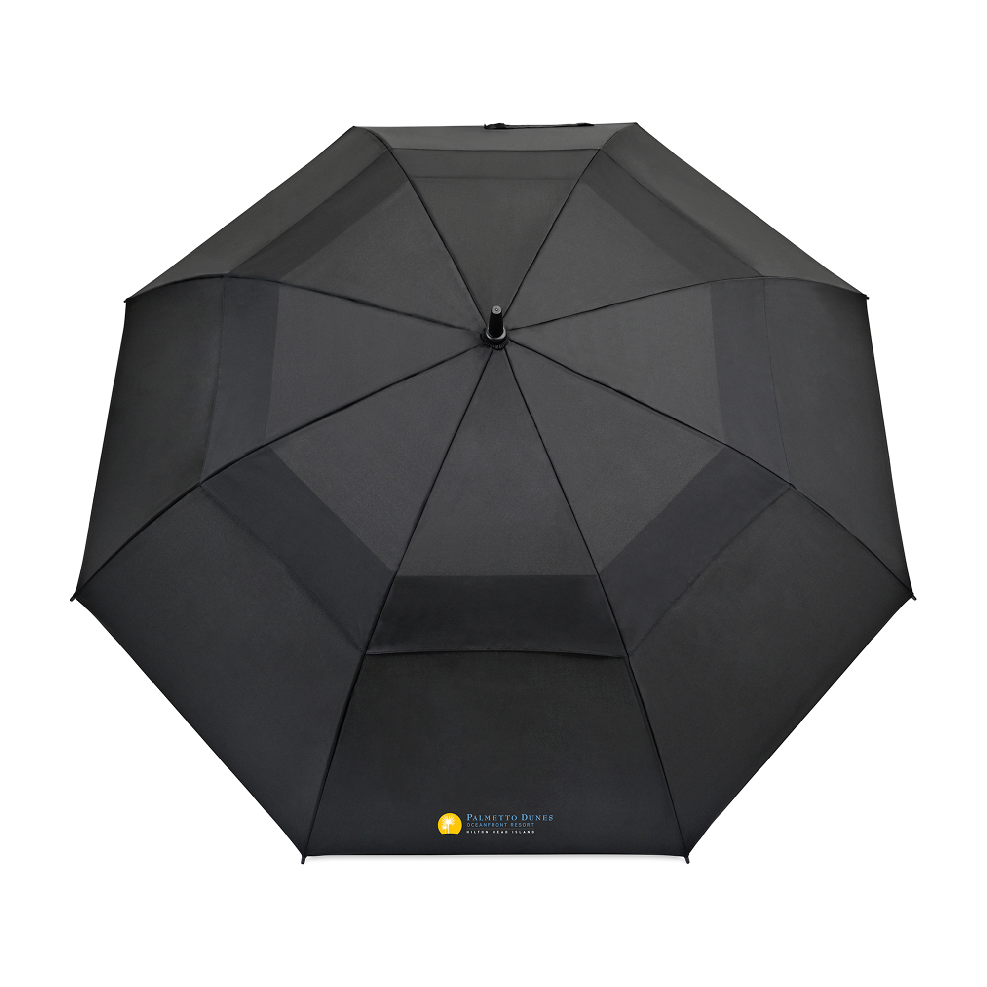 Elements 60" Recycled rPET Auto Open Dual Canopy Golf Umbrella 16
