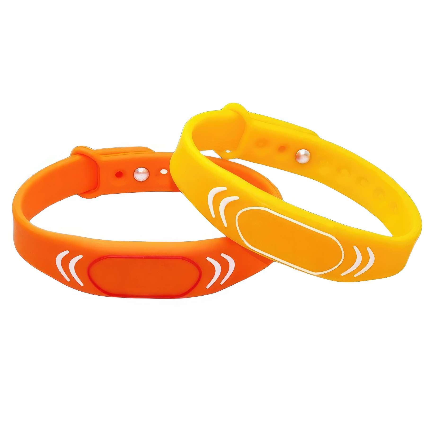 RFID Rewritable Writable Silicone Wristband Black Adult Size 2