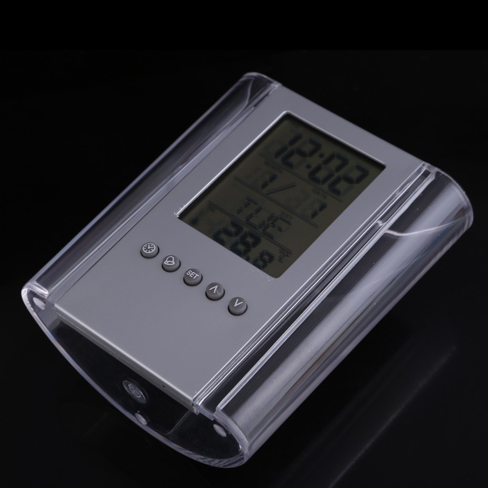 Desktop Calendar Alarm Clock Pen Holder 1