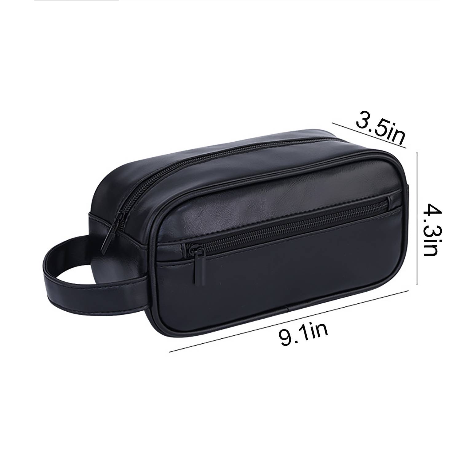 Men's Large Capacity PU Leather Travel Toiletry Bag 2