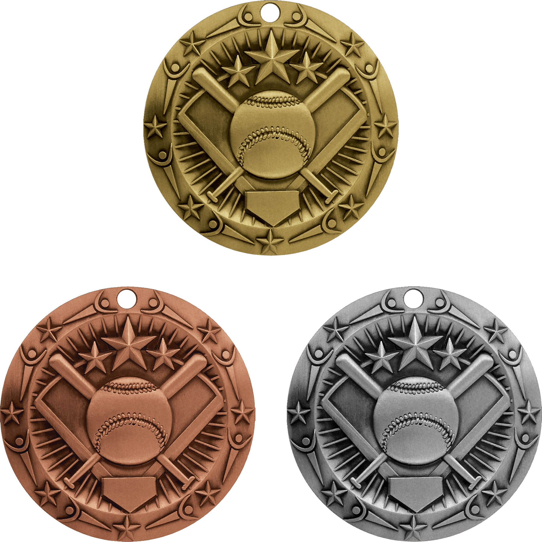 Stock World Class Sports & Academic Medals: Softball 4