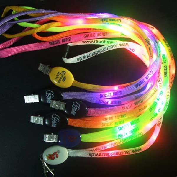 LED Flash Lanyards Necklace 5