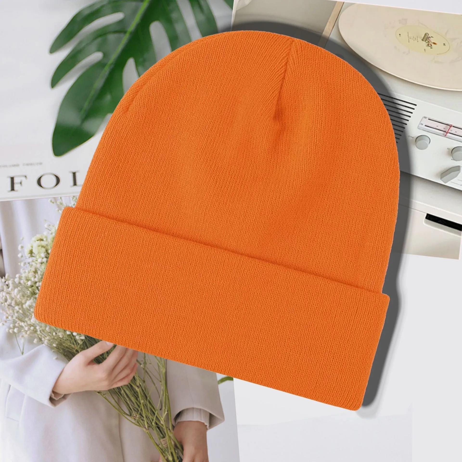 Custom Knitted Cuffed Beanie 2