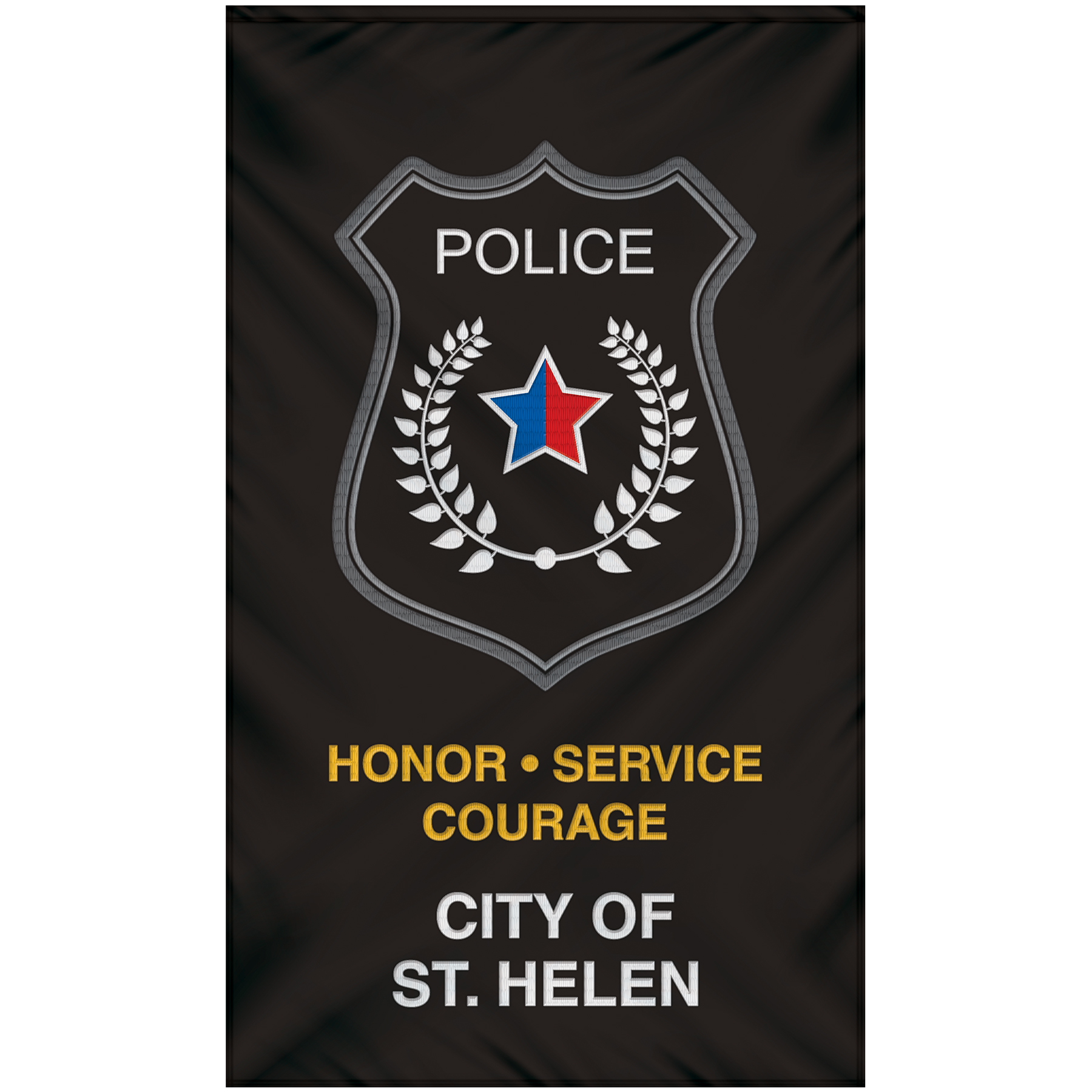 6' x 10' Single Sided Embroidered Banner with Pole Sleeve 6