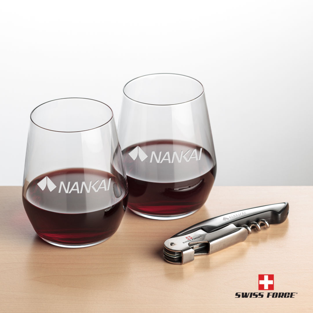 Swiss Force® Opener & Germain Stemless Wine 3