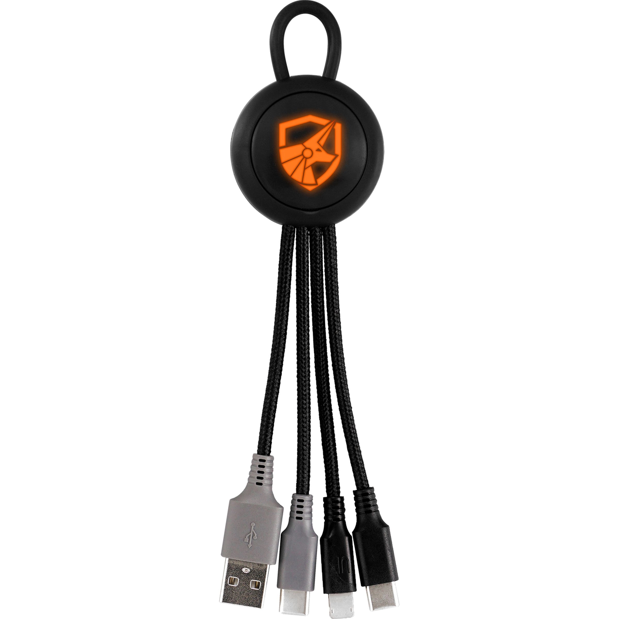 Color Light Up Loop 3-in-1 Duo Charging Cable 10