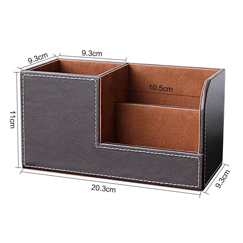 Pu Leather Desk Office Organizer 3