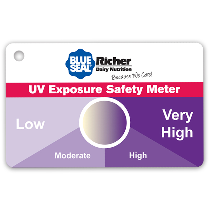 UV Exposure Safety Meter Card, Stock 1