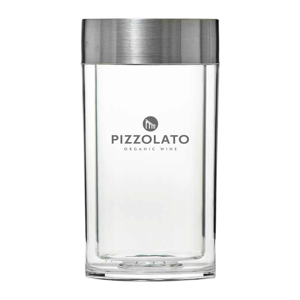 Hybrid Stainless Steel and Acrylic 1-Bottle Wine Chiller 8