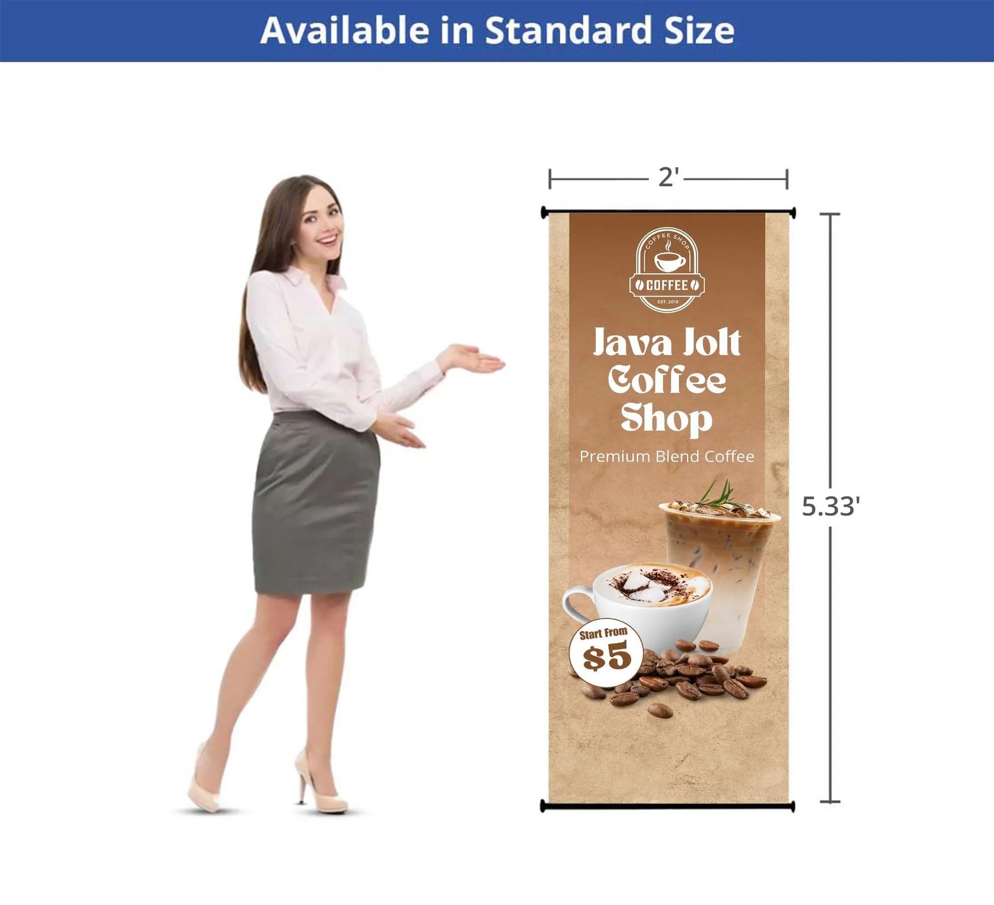 L Banner Stands - Hardware only (2 ft x 5.33 ft) 3