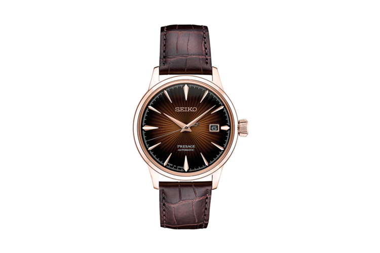 Seiko Men's Presage Brown Leather Watch 1