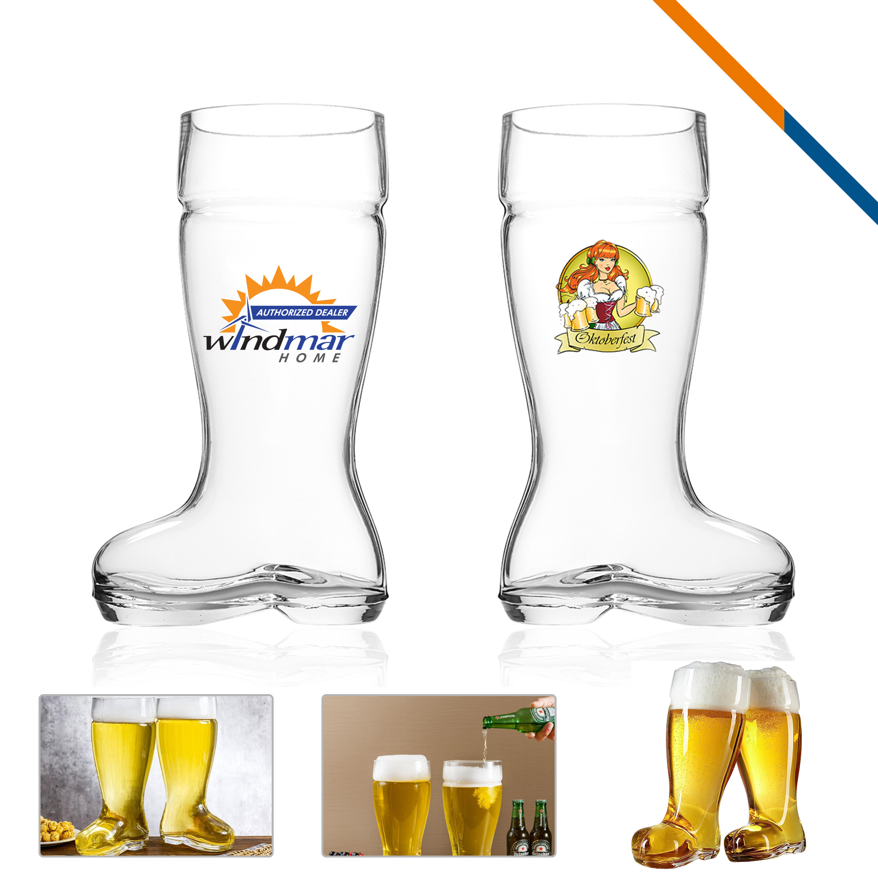 Ulrica Boot Beer Glasses - 44 OZ. 2