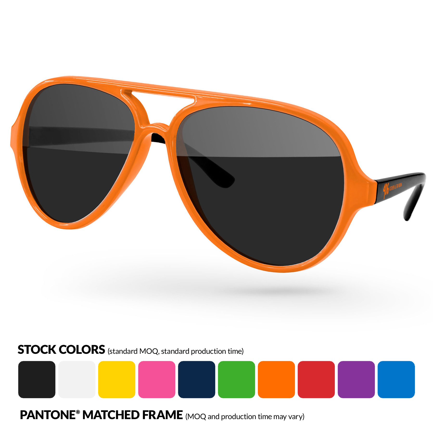 2-Tone Aviator Sport Sunglasses 9