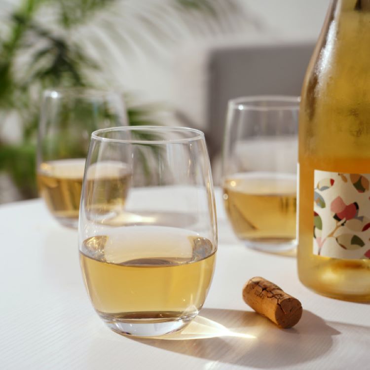 True® Vino Stemless White Wine Glass, set of 4 6